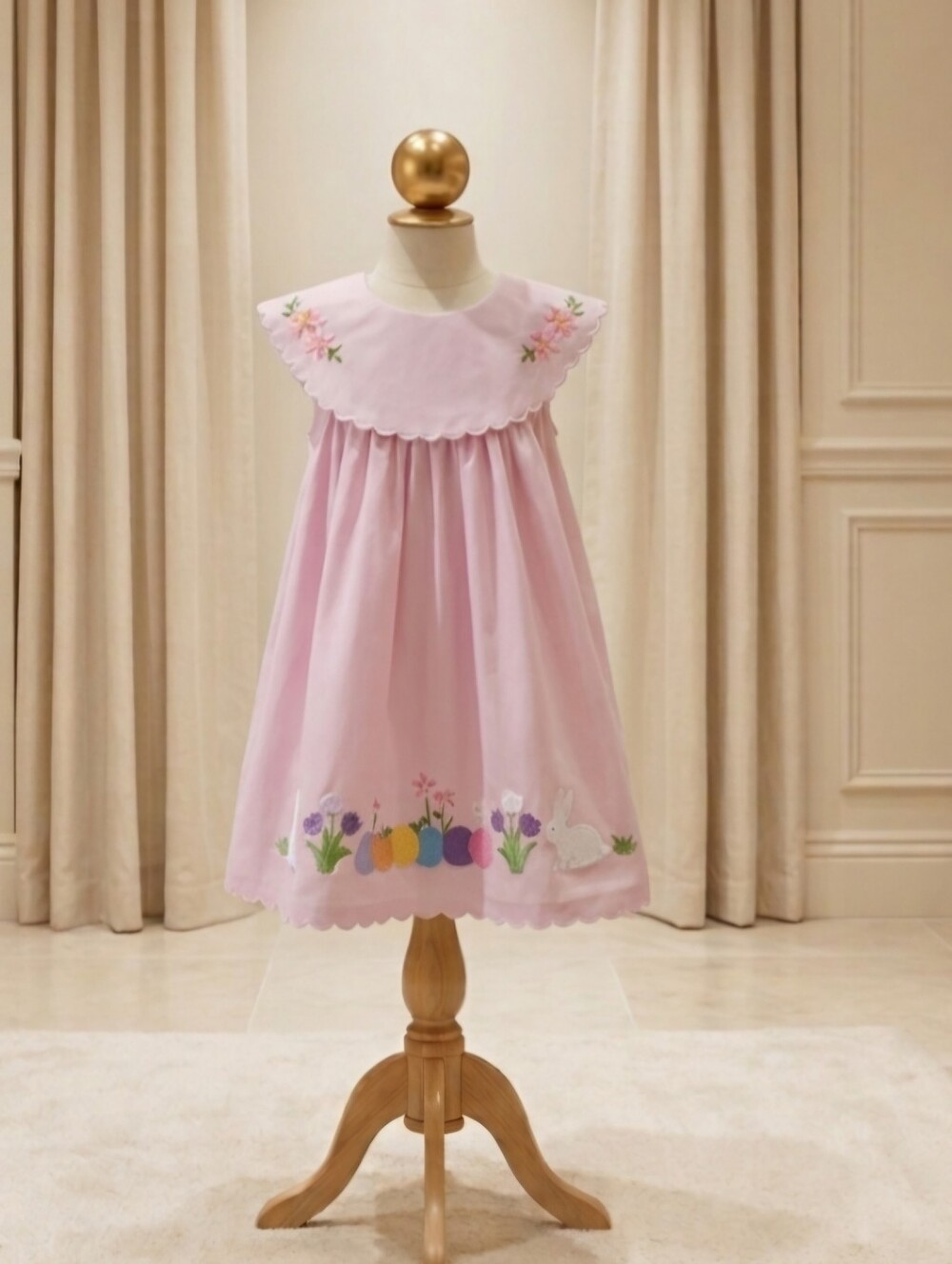 Lil Cactus Pink Bunny & Easter Dress | Size 6–12M